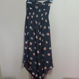 Fire Los Angeles Floral Black Women's Floral Dress Size Large